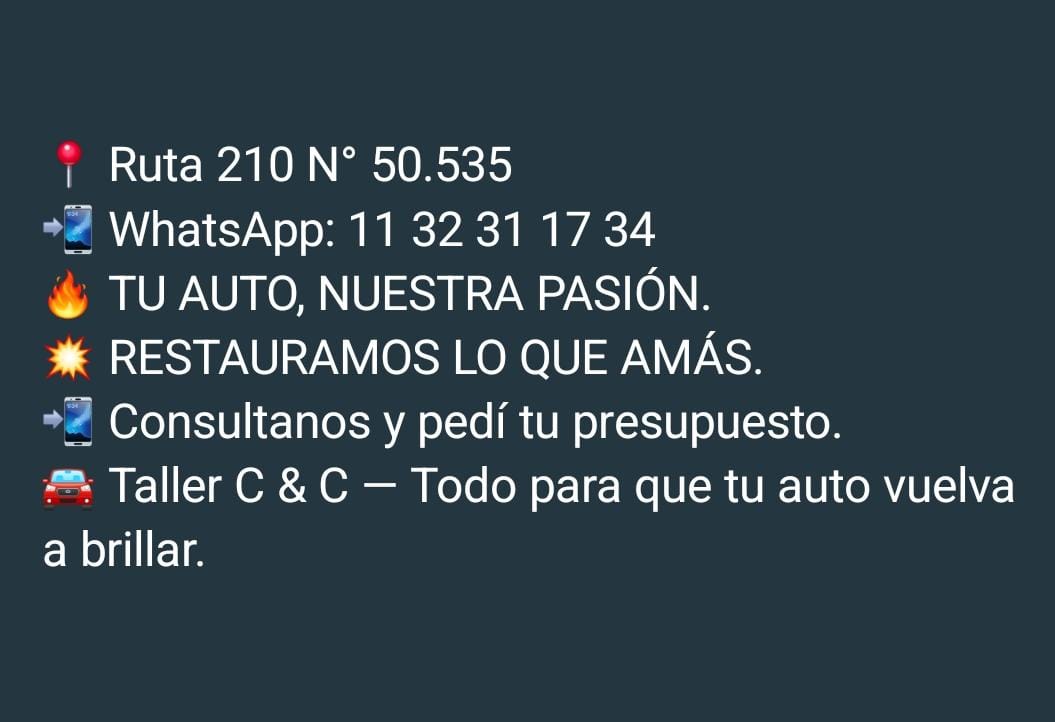 Promoción del Taller C&C
