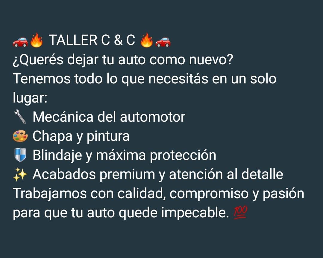 Presentación de servicios del Taller C&C